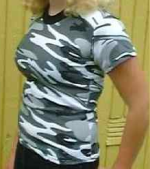 T-shirt, Sky blue camo